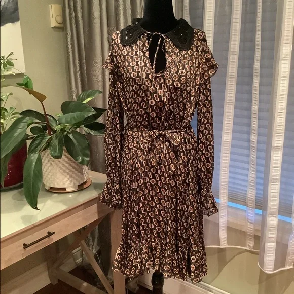 MAJE Rinette Silk Blend Dress - Picture 3 of 6